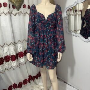 Floral Long Sleeve Dress